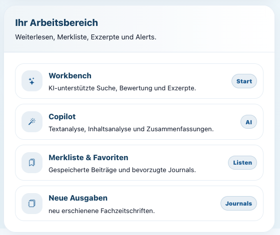 Alles Wichtige startet an einem Ort.