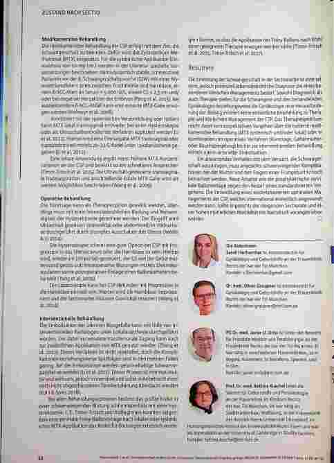 Vorschauseite 3: Schwangerschaft im Bereich der Sectio-Narbe. Standardisiertes Vorgehen gefragt.