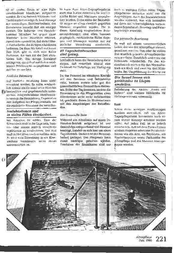Vorschauseite 3: Tagespflegeheim; Kompromiß zwischen Kasernierung und Isolation ?