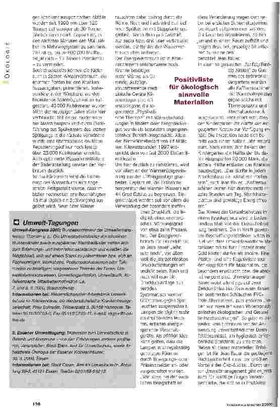 Vorschauseite 2: Auch Kaffeemaschinen sind Energiefresser Im Städtischen Krankenhaus Kiel setzt sich betriebliche Umweltpolitik bis in die Details fort
