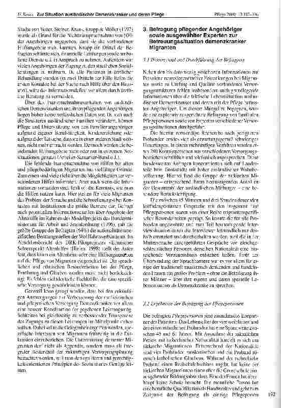 Vorschauseite 6: Zur Situation ausländischer Demenzkranker und deren Pflege durch Familienangehörige in de BRD