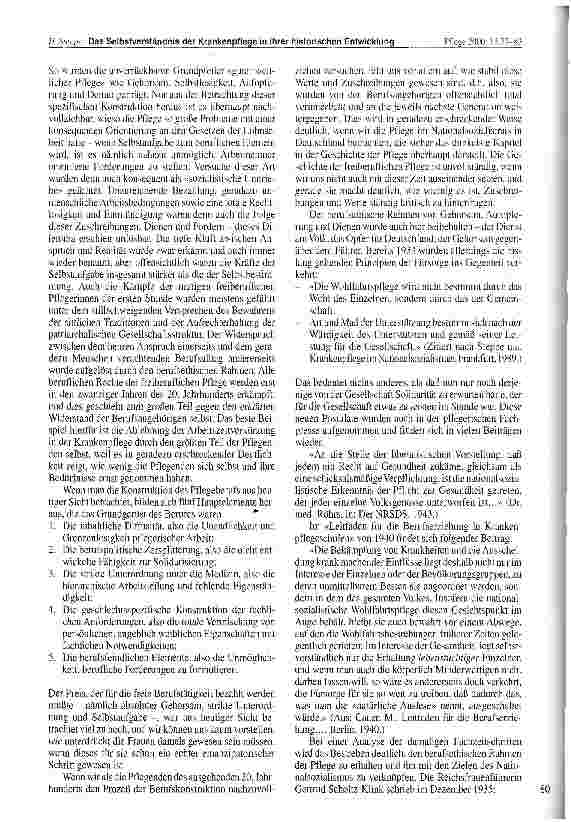 Vorschauseite 4: Das Selbstverständnis der Krankenpflege in ihrer historischen Entwicklung
