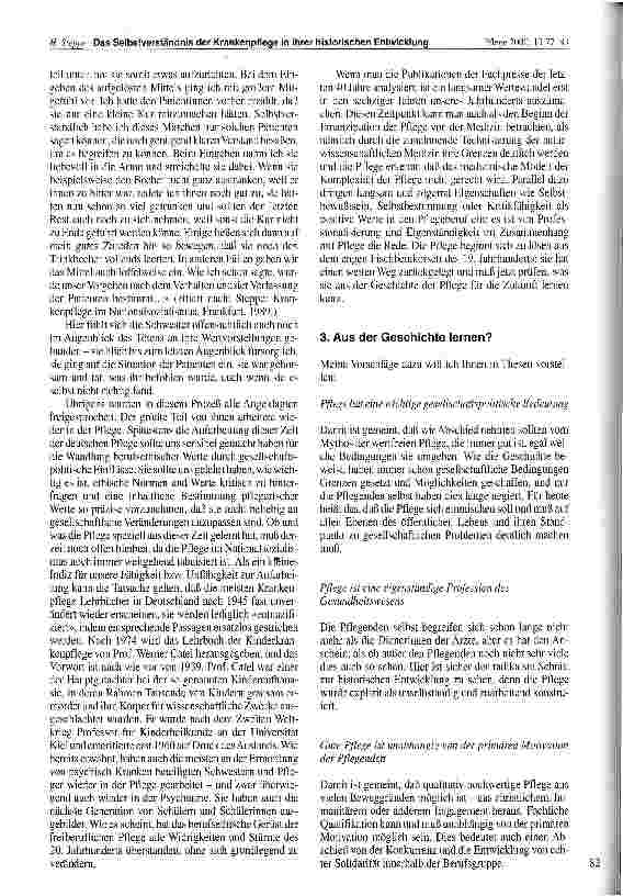 Vorschauseite 6: Das Selbstverständnis der Krankenpflege in ihrer historischen Entwicklung