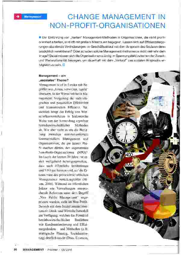Vorschauseite 1: CHANGE MANAGEMENT IN NON-PROFIT-ORGANISATIONEN
