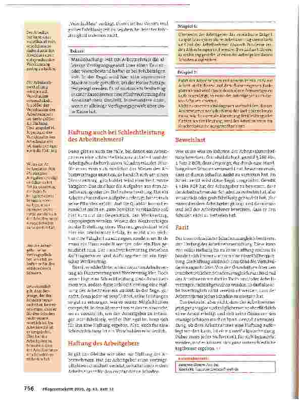 Vorschauseite 3: Arbeitnehmerhaftung - Innerbetrieblicher Schadensausgleich: Fahrlässig oder vorsätzlich?