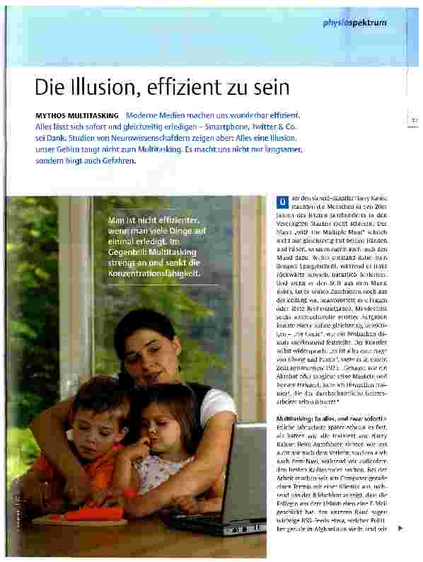 Vorschauseite 1: Die Illusion, effizient zu sein