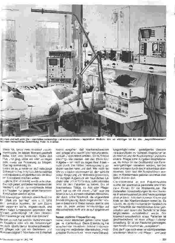 Vorschauseite 2: Humanität im Krankenhausutopische Träumerei oder Rückbesinnung? Menschlichkeit läßt sich in vielen Fällen ohne Kosten realisieren