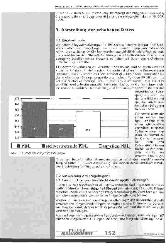 Vorschauseite 4: Berufsund Qualifikationsprofil der Pflegedienstleitungen in niedersächsischen Krankenhäusern