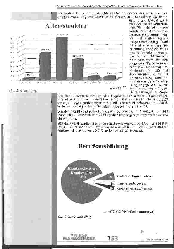 Vorschauseite 5: Berufsund Qualifikationsprofil der Pflegedienstleitungen in niedersächsischen Krankenhäusern
