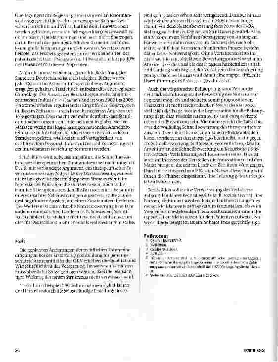 Vorschauseite 4: Die Reform der Arzneimittelversorgung in der Gesetzlichen Krankenversicherung