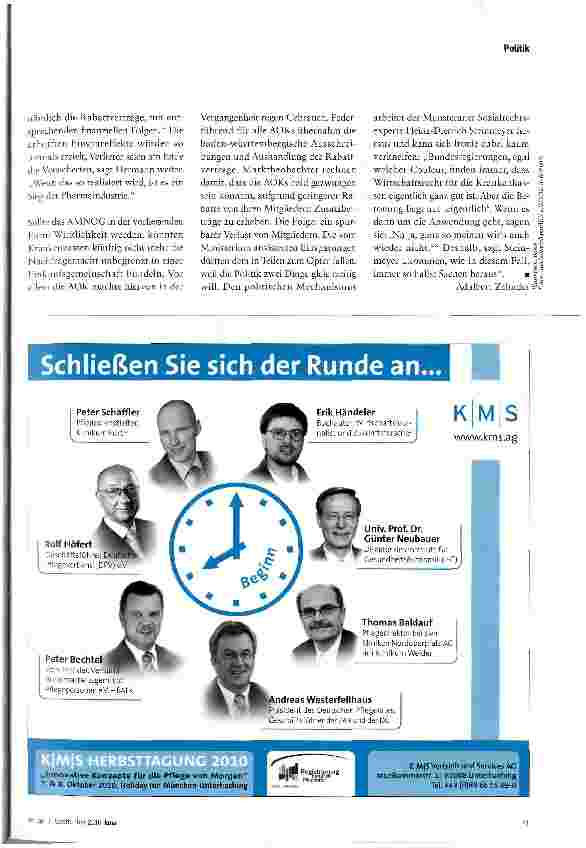 Vorschauseite 4: Schlingerkurs im Kassenwettbewerb