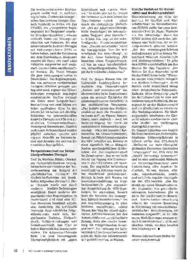 Vorschauseite 2: Wer bestimmt den Nutzen von Medizintechnologien?