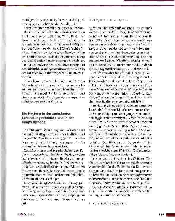 Vorschauseite 4: Der vollbeherrschbare Risikobereich - Hygienemängel als Haftungsfehler