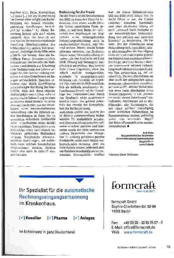 Vorschauseite 2: Behandlungsabbruch auf der Grundlage des Patientenwillens