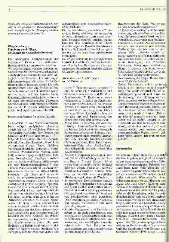 Vorschauseite 2: Soziale Hintergründe von Patienten mit therapieresistenter Lumboischialgie