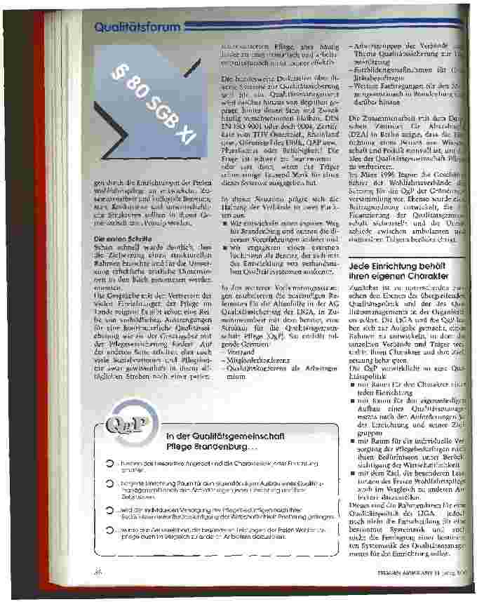 Vorschauseite 2: Qualitätsoffensive im Schulterschluss Kooperation