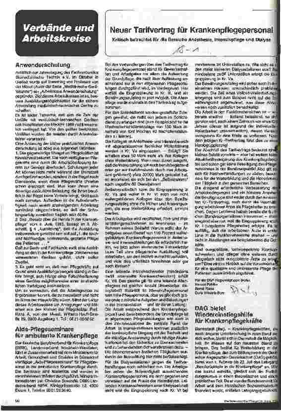 Vorschauseite 1: Neuer Tarifvertrag für Krankenpflegepersonal