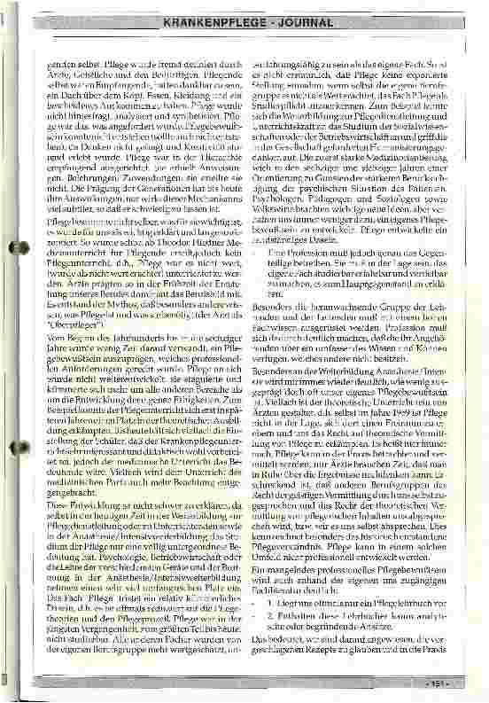 Vorschauseite 2: Pflege als Profession