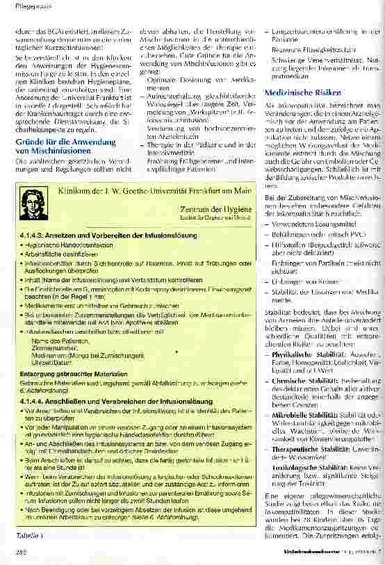 Vorschauseite 2: Zubereitung von Mischinfusionen Pflegepraxis