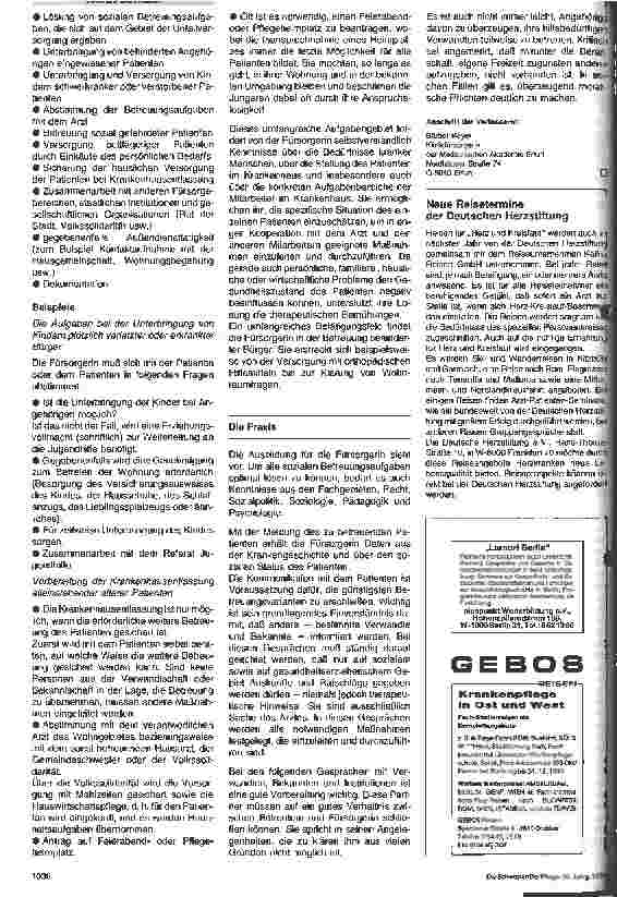 Vorschauseite 2: Die Klinikfürsorgerin - Bindeglied zwischen Krankenhaus und Heim