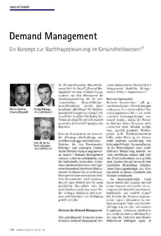 Vorschauseite 1: Demand Management