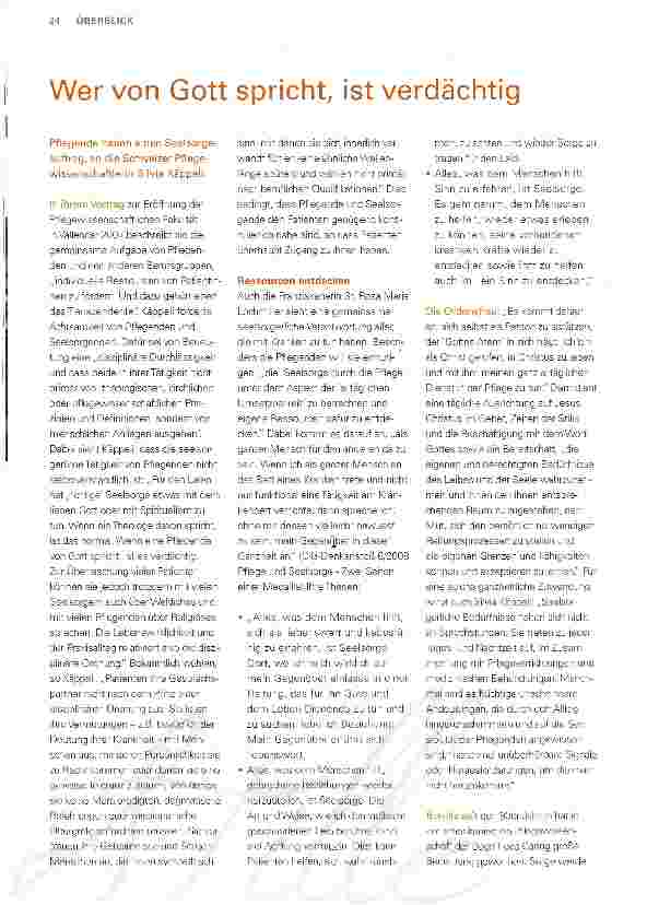 Vorschauseite 1: Wer von Gott spricht, ist verdächtig
