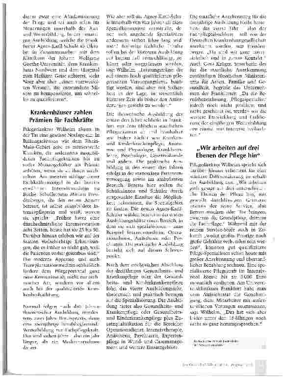 Vorschauseite 2: OP-Schwester in nur vier Jahren