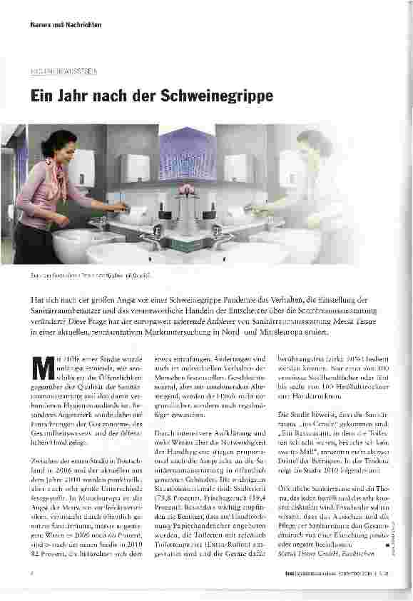 Vorschauseite 1: Ein Jahr nach der Schweinegrippe