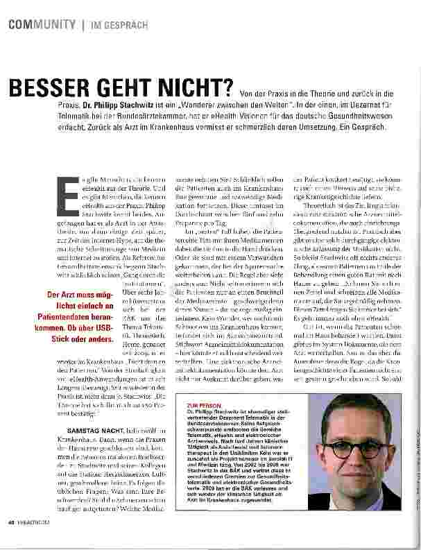 Vorschauseite 1: BESSER GEHT NICHT?