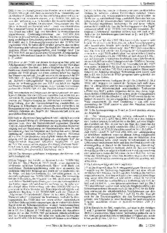 Vorschauseite 2: Tarifauslegung - Geltungsbereich -Einwirkungspflicht