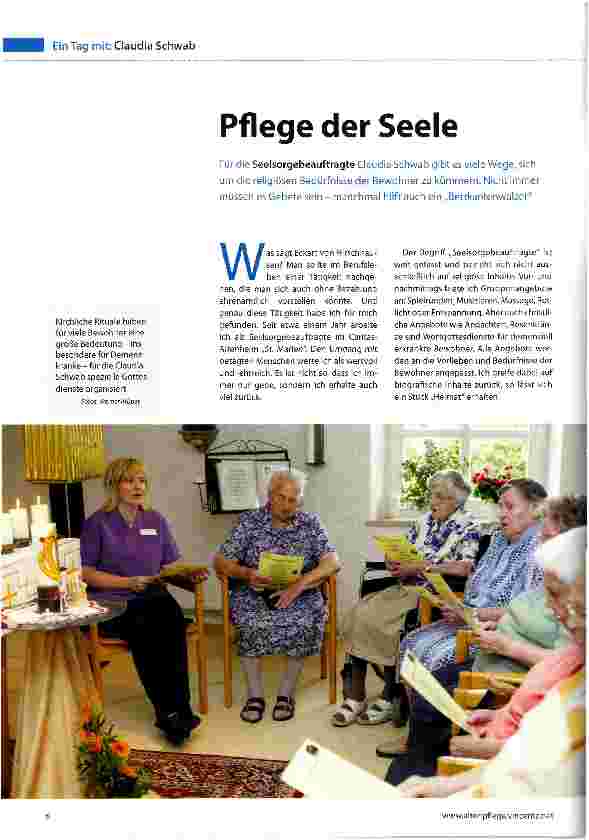 Vorschauseite 1: Pflege der Seele