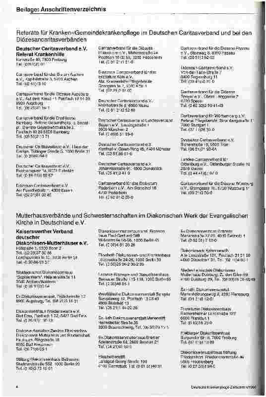 Vorschauseite 4: Anschriftenverzeichnis