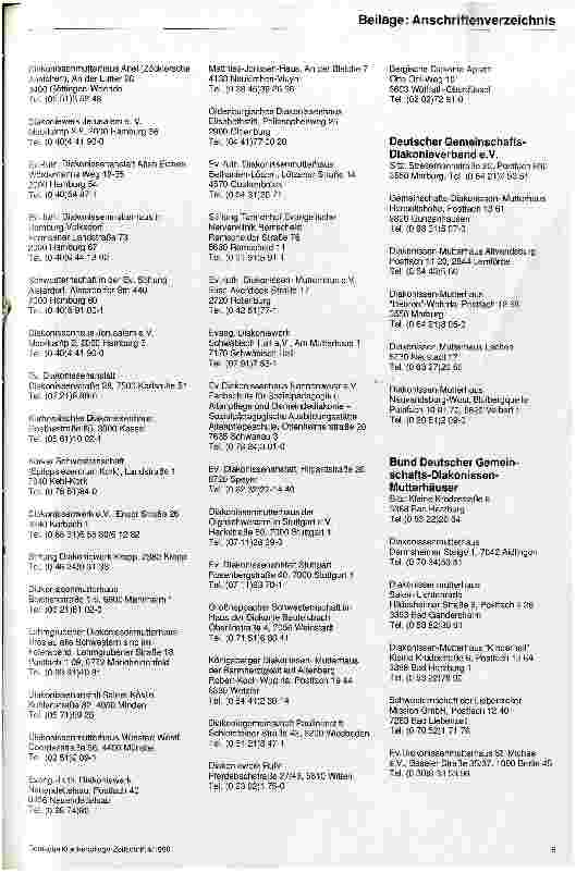 Vorschauseite 5: Anschriftenverzeichnis