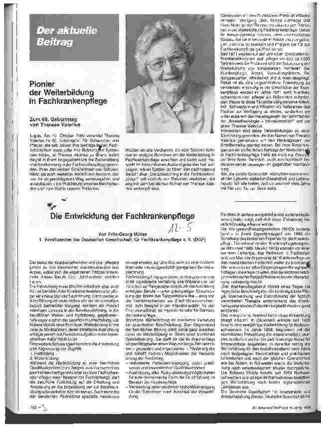 Vorschauseite 1: Die Entwicklung der Fachkrankenpflege