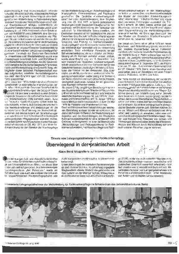 Vorschauseite 2: Die Entwicklung der Fachkrankenpflege
