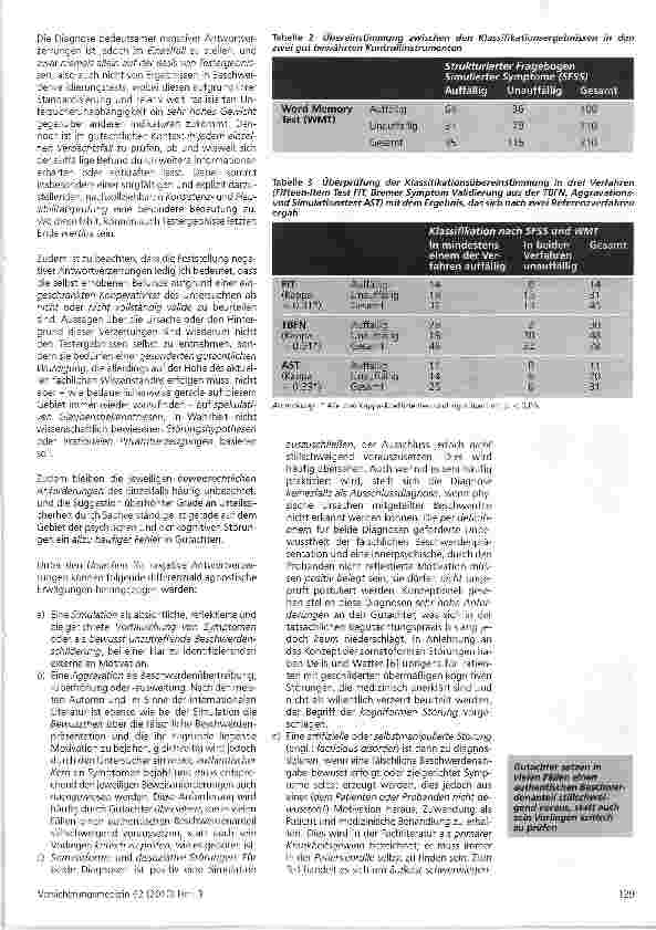 Vorschauseite 4: Prävalenz negativer Antwortverzerrungen in der berufsgenossenschaftlichen Begutachtung