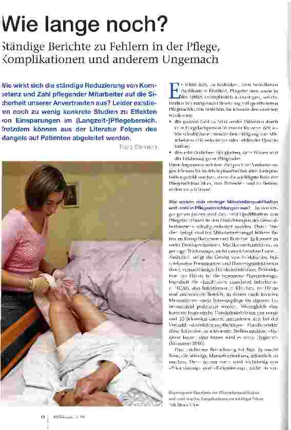 Vorschauseite 1: Wie lange noch?