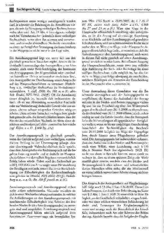 Vorschauseite 4: Auch bei hochgradiger Pflegebedürftigkeit kann eine Aufnahme in den Förderund Betreuungsbereich einer Werkstatt erfolgen