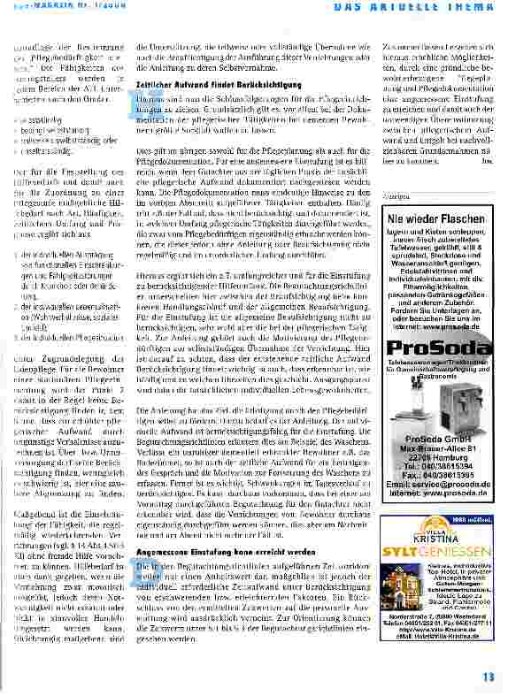 Vorschauseite 3: Begriff der Pflegebedürftigkeit und angemessene Einstufung Exakte Dokumentation verdeutlicht den tatsächlichen Aufwand