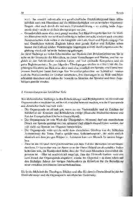Vorschauseite 2: Seelsorge und Krisenbegleitung bei Hirntod und Organentnahme