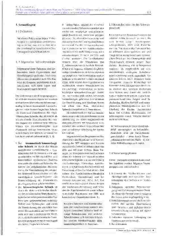 Vorschauseite 2: Die Erstversorgung des polytraumatisierten Patienten - Teil I: Grundlagen und präklinische Versorgung