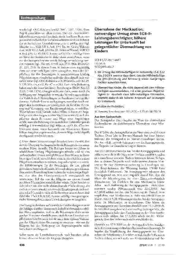 Vorschauseite 4: Übergang von Unterhaltsansprüchen auf Sozialhilfeträger; Erfüllung der Unterhaltspflicht durch Betreuung eines pflegebedürftigen Elternteils; Ausschluss des Anspruchsübergangs weg…