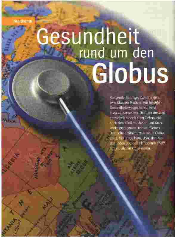 Vorschauseite 1: Gesundheit rund um den Globus