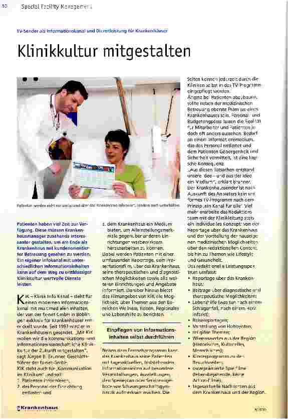 Vorschauseite 1: Klinikkultur mitgestalten