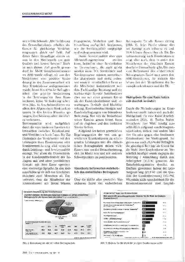 Vorschauseite 2: Servicequalität aus Sicht der GKV-Versicherten gestiegen