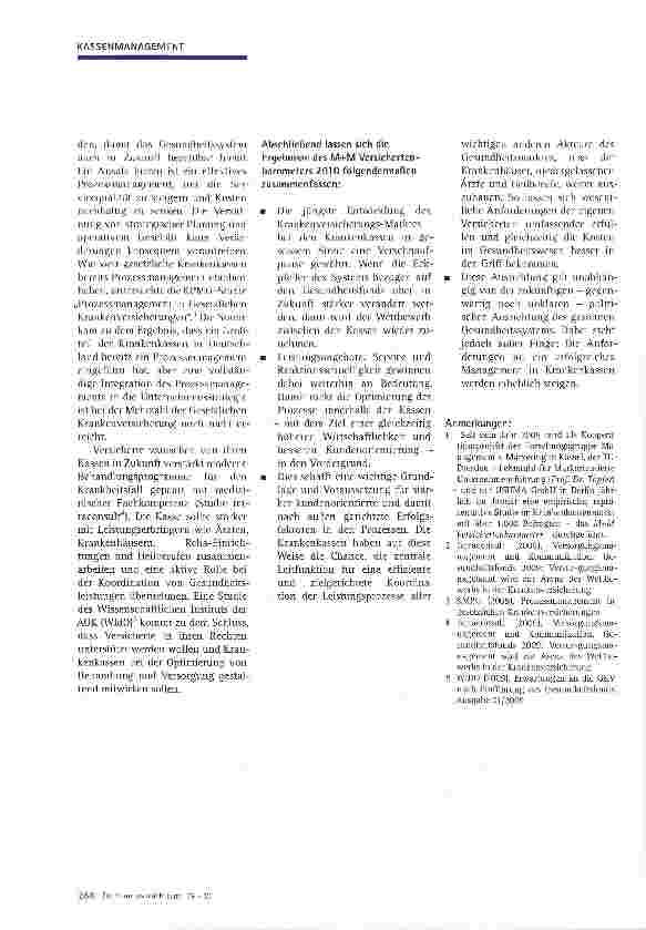 Vorschauseite 4: Servicequalität aus Sicht der GKV-Versicherten gestiegen