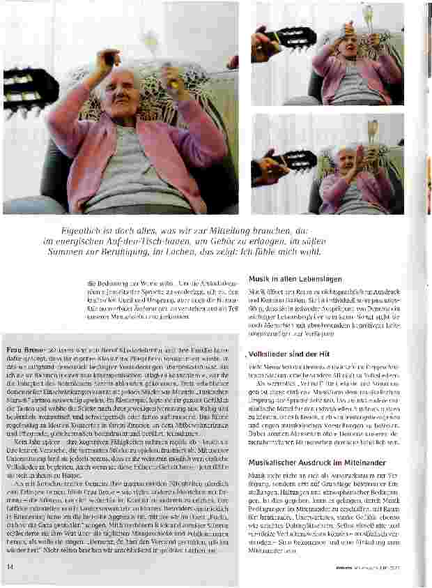 Vorschauseite 2: „Wenn du es nicht sagen kannst, dann sing es.