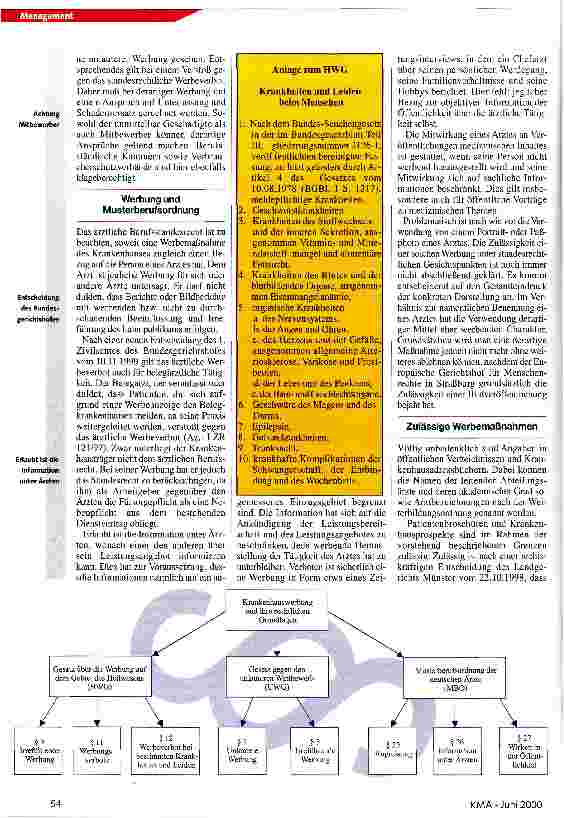 Vorschauseite 3: Krankenhauswerbung - für viele (noch) ein Fremdwort Recht für den Klinik-Manager
