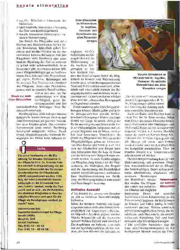 Vorschauseite 3: Helfende Hände basale stimulation