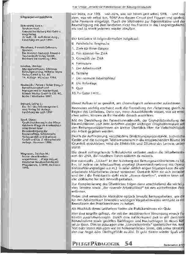 Vorschauseite 5: Leitfaden für PraktikantInnen der Rettungsdienstschule